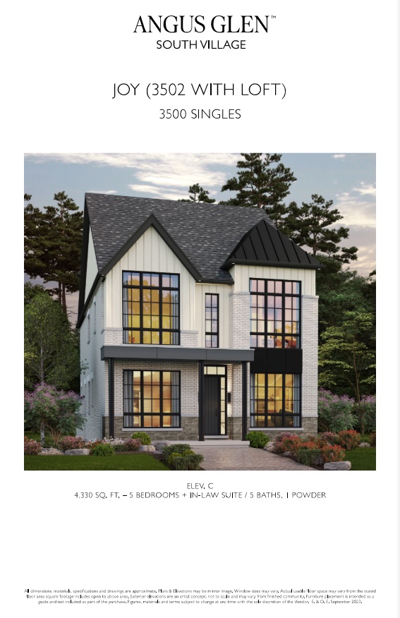 Joy - Elev. C with Loft floor plan