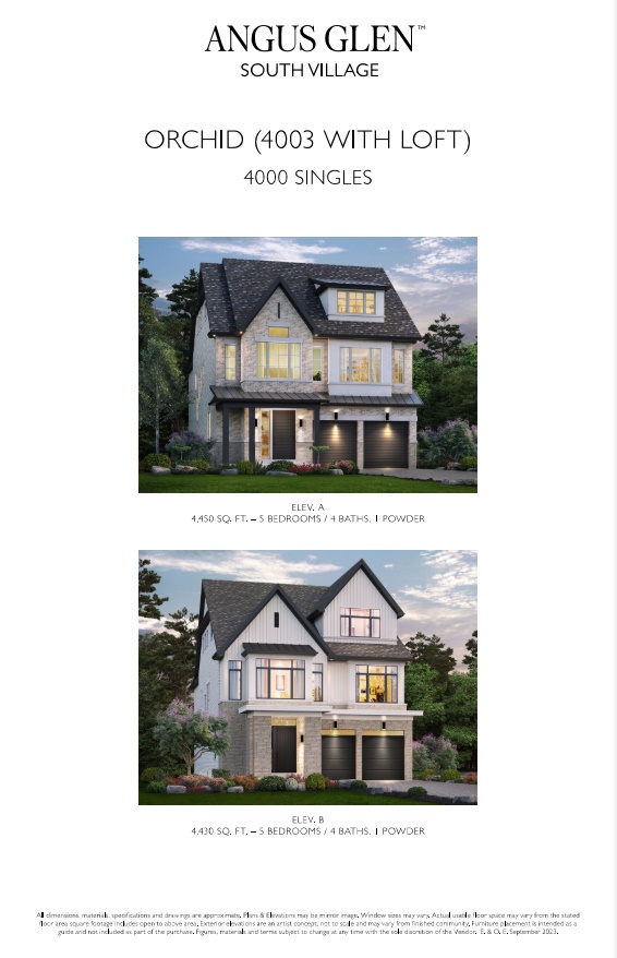 Orchid - Elev. B with Loft floor plan