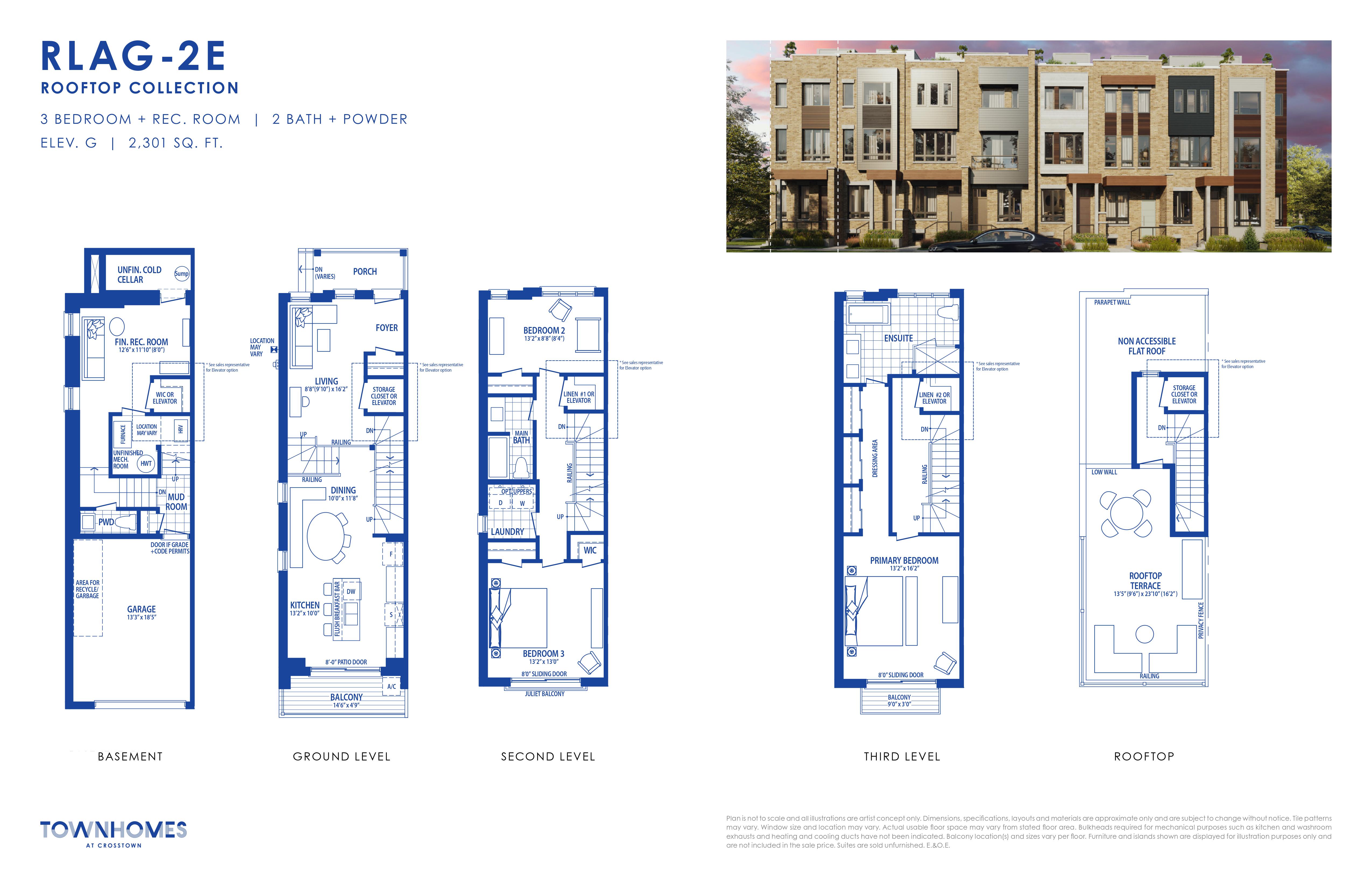 RLAG-2E Elev. G floor plan