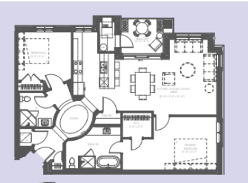 Givenchy B floor plan