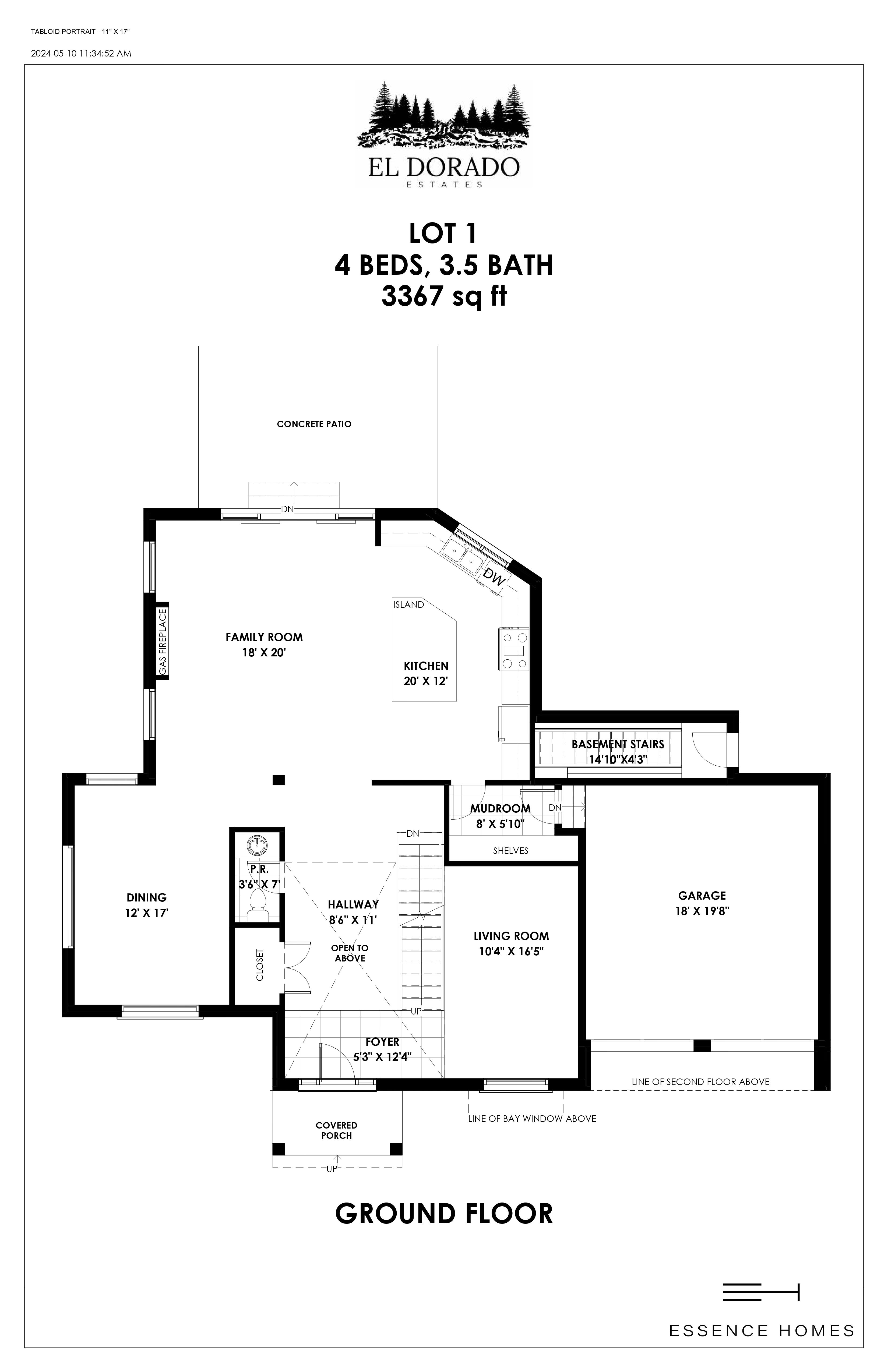 Lot 1 floor plan