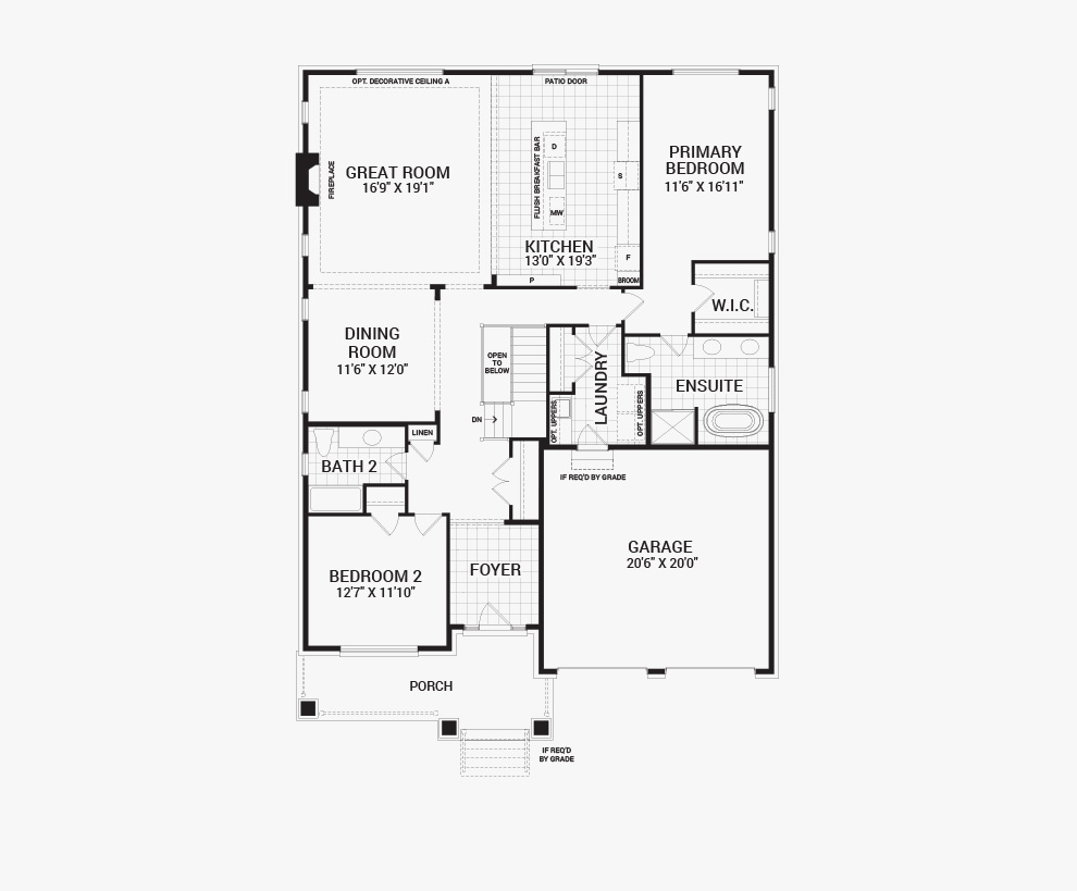 Evergreen - Bungalow floor plan
