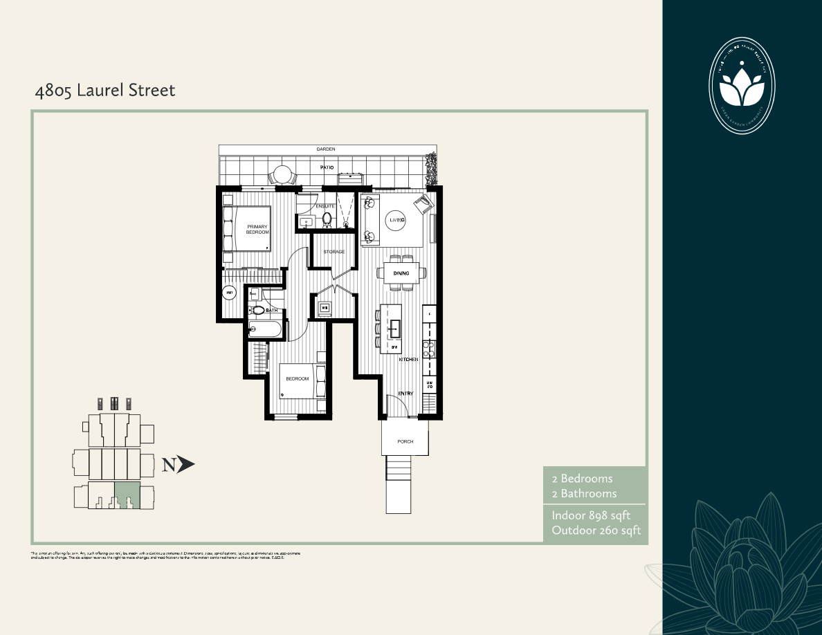 4805 Laurel Street floor plan