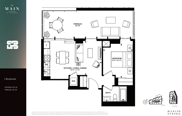 The Main Tower II at The Dawes - 53 Plan, Toronto ON | Livabl
